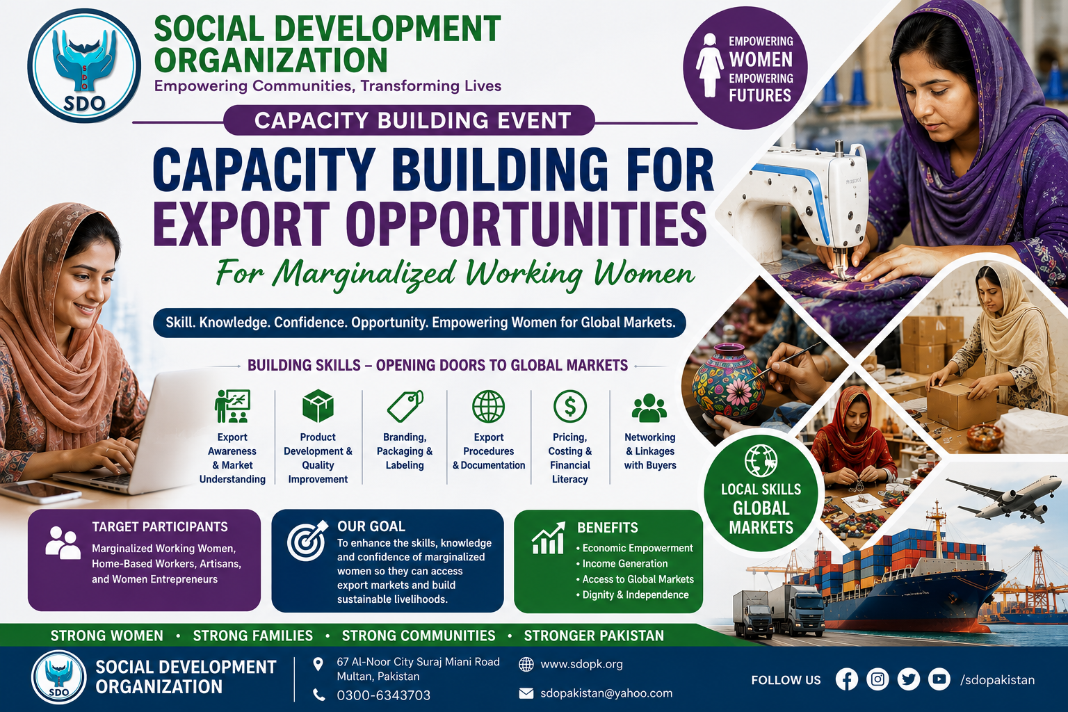 Capacity Building for Export Opportunities for Marginalized Working Women